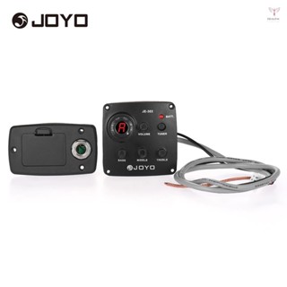 Joyo JE-303 原聲 3 段 EQ 均衡器吉他壓電拾音器前置放大器調諧器系統,帶 LCD 顯示屏