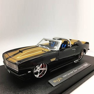 雪佛蘭原廠精品1968科邁羅1:18高仿擺設件禮品敞篷版合金汽車模型