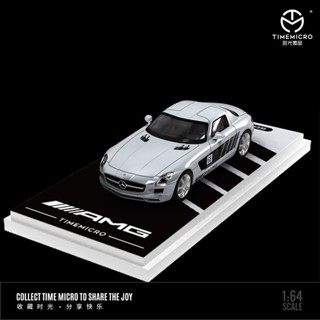 Time Micro 1:64 賓士 SLS IWCRACING 合金汽車模型 小比例模型