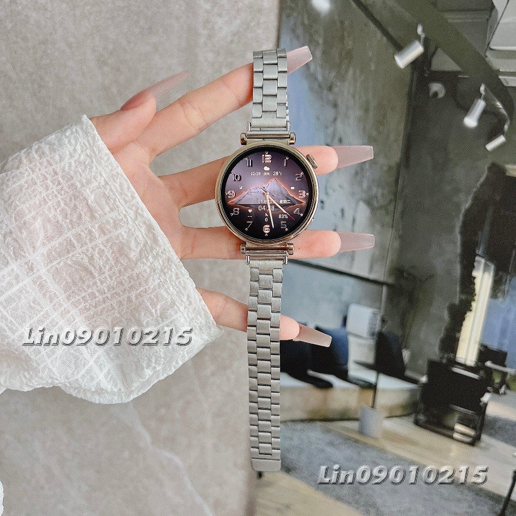 SAMSUNG 三星 Galaxy Watch 7 6 5 4 Classic FE 三珠磁吸錶帶 不鏽鋼錶帶 女士錶帶