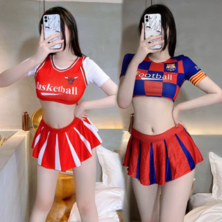 新款Cosplay性感啦啦隊服制服誘惑足球寶寶套裝派對裝
