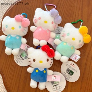 三麗鷗 ɞmd Hello Kitty 毛絨玩具鑰匙扣 Sanrio KT 貓軟填充娃娃掛件汽車鑰匙圈揹包包裝飾孩子 (