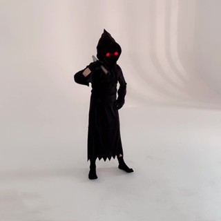 ✨新品 臺灣熱銷 免運✨新款兒童萬聖節cos服死神服裝跨境cosplay發光眼鏡衣服舞臺表演服
