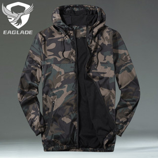 Eaglade 摩托車騎行轟炸機騎士夾克防水風衣男士 Ca D04