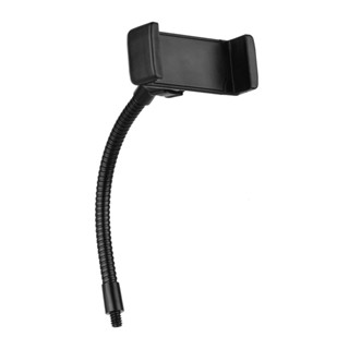 手機支架可折疊手機夾支架,帶 1/4 螺絲安裝,用於 LED 環形燈智慧手機安裝,相容 iPhone Android 智