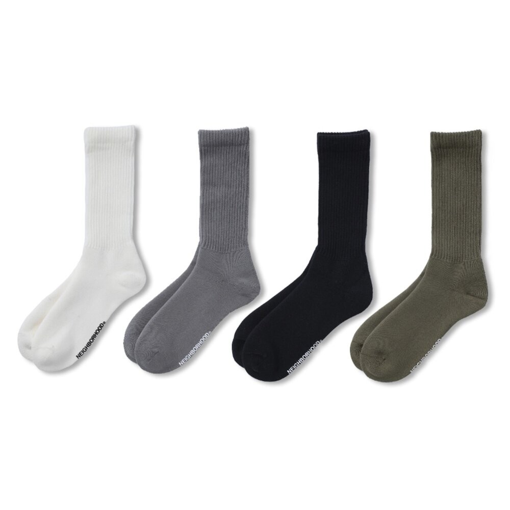 NEIGHBORHOOD Plain Socks BLACK 襪子 251KWNH-UWM02【Fashion SPLY
