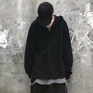 【HOT 本舖】男裝 開衫連帽拉鏈衛衣男薄款春秋季韓版潮流ins寬鬆休閒運動上衣外套