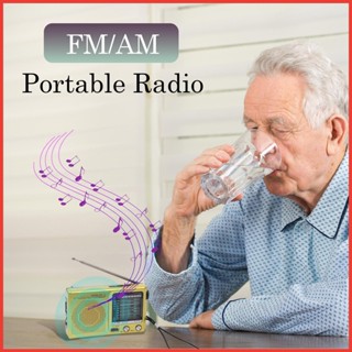 收音機便攜式 Am Fm Am Fm 收音機,帶強接收接收器播放器,帶大揚聲器,適合戶外生存 san2tw