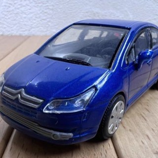 散夥 1/43 雪鐵龍 C4 2004 經典老式汽車模型擺件三廂轎車場景