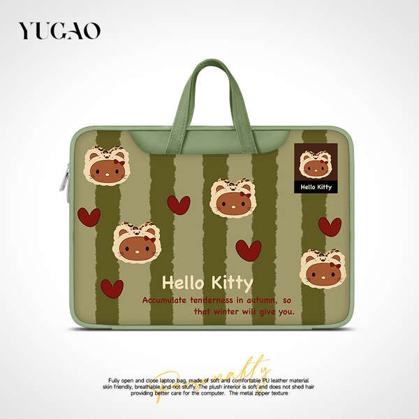 16吋筆電包 筆電包 YG 創意Hello Kitty新款筆記本重磅電腦包適用於蘋果macbook15寸手提包小新air