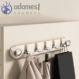 ADAMES吸盤門掛鉤,塑膠壁掛式帽子衣服收納掛鉤,可摺疊式節省空間可重複使用長袍衣架家庭用