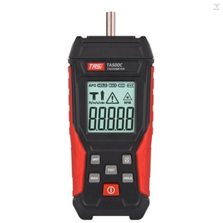 Tasi 轉速表觸點和非接觸式數字轉速表鐳射光電轉速表 3~100000Rpm 高精度 RPM 轉速計背光顯示資料保持自