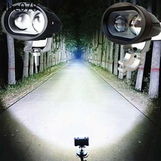 電動車燈強光機車LED大燈超亮三輪車改裝外接 12V60V流氓燈射燈