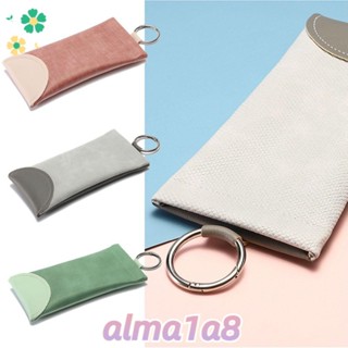 ALMA1A8眼鏡儲物袋,PU皮革自動關閉太陽鏡盒,時尚防水眼鏡防護蛇形圖案眼鏡儲存男女通用