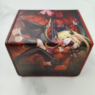 台灣出貨 刻魔紅淚之魔皮盒遊戲王寶可夢數碼寶貝卡盒牌盒收納萬智牌三國殺