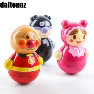 DALTONA動漫麵包超人模型,搖擺玩具工藝品細菌男孩不倒翁,雕像迷你型手工製作麵包超人動漫可動人偶