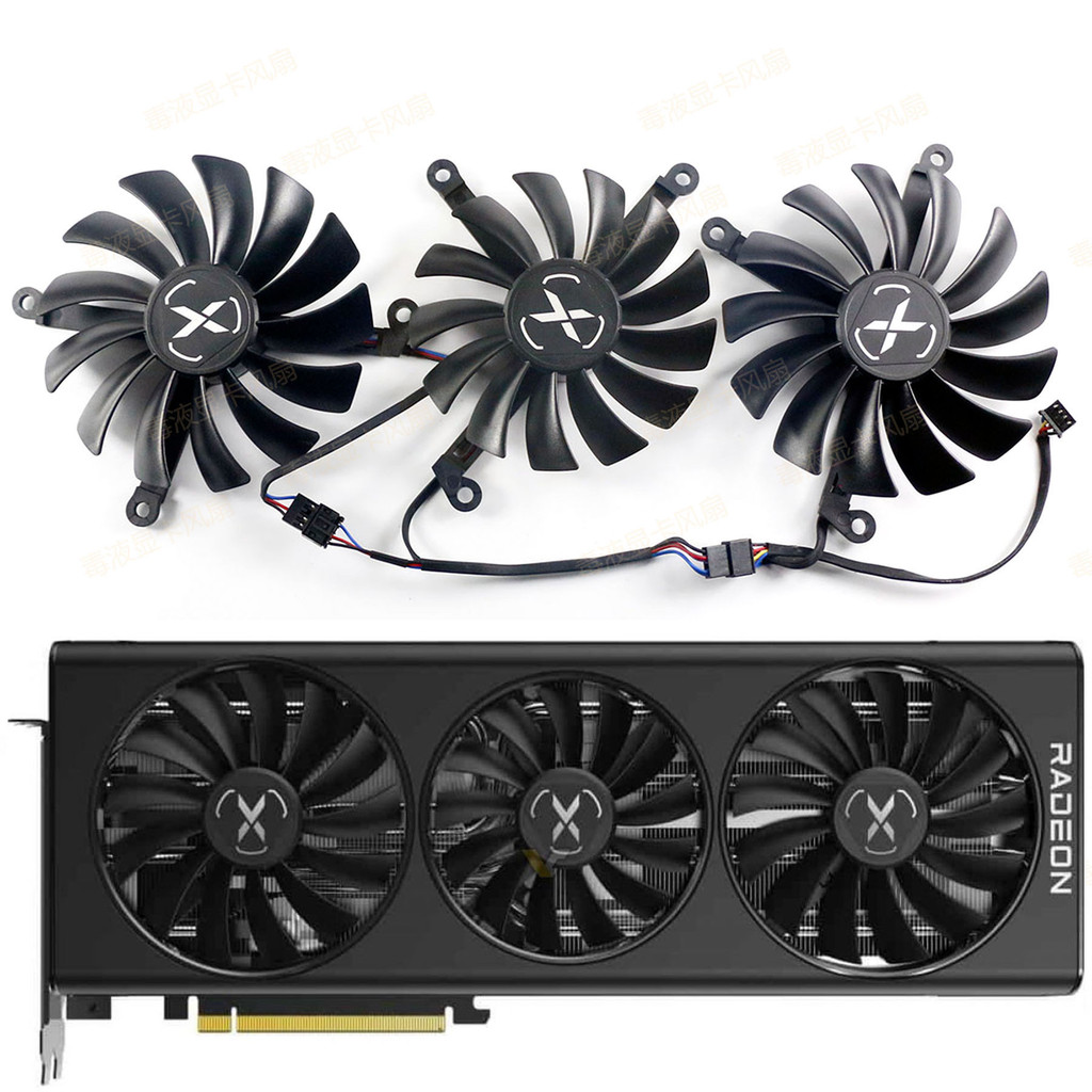 原裝XFX/訊景 RX6800 6800XT 黑狼版Speedster SWFT顯卡散熱風扇可統編收據