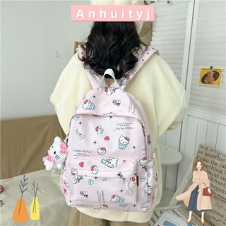 ANHUITYJ揹包,凱蒂貓卡通書包,卡哇伊甜大容量學生筆記本電腦包
