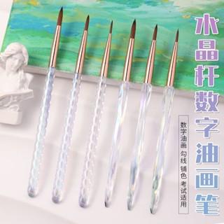 DIY數字油畫筆水彩勾線塗色專用丙烯繪畫美術專用DIY數字油畫筆水彩勾線填色專家laoselang.my20250518