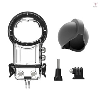 Insta360 X3 運動相機配件的全景運動相機潛水盒防水外殼潛水保護套水下 50M 帶矽膠鏡頭蓋更換