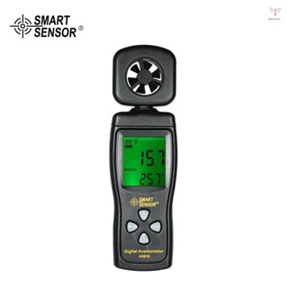 Toyutw)smart SENSOR 迷你風速計 LCD 數字風速計帶背光的風速溫度測量