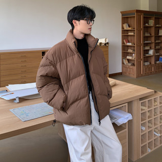 【HOT 本舖】男裝 保暖冬季 羽絨服男 棉衣 韓版潮流 青少年 加厚立領棉服 外套上衣 保暖羽絨棉服