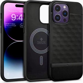 spigen波紋殼iPhone 16 Pro Max手機殼 蘋果12 13 14 15 Pro Max磁吸充電防摔保護套