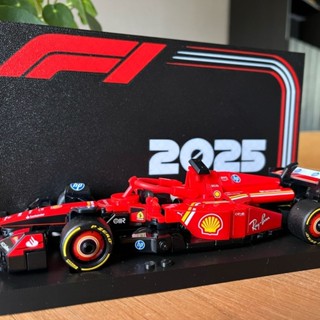 F1賽車模型背景立牌，賽車模型地臺，F1桌面擺件