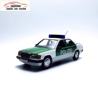 模型 【經典綠車型】Triple9 1/18 Mercedes 賓士 190E W201 合金警車模型 瑕疵