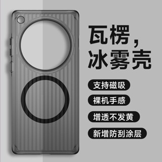 臺灣出貨|德係高品質|OPPO FINDX8pro X8S ultra手機殼瓦楞光柵磁吸Reno13Pro冰霧防摔保護套