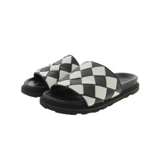 Bottega Veneta 寶緹嘉 BOTT 涼鞋 25.5公分 男性 黑色 白色 日本直送 二手