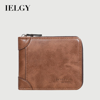 IELGY 新款 男士多功能錢包卡包三折零錢包時尚小眾