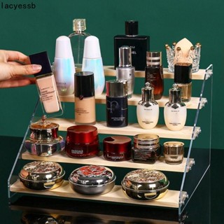 LACYES亞克力收納展示架,2/3/4/5層大容量人偶模型架子,梯型香水透明化妝品儲物支架家庭