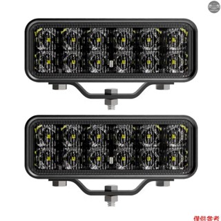 Led 工作燈條,6 英寸 120W 8000LM 駕駛霧燈防水聚光燈,適用於卡車越野車汽車船 2 件裝