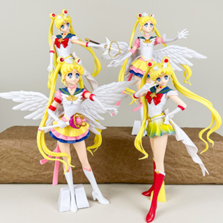 【免運】25公分 日本動漫 動漫美少女戰士公仔 翅膀美少女模型 Sailor Moon天使模型 汽車桌面裝飾擺件生日禮物