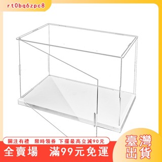 臺灣出貨 180度可開門手辦樂高玩具動漫周邊娃娃模型桌面收納櫃防塵展示盒 冷凍保鮮盒 冰箱收納盒 模型展示盒 富遠家居
