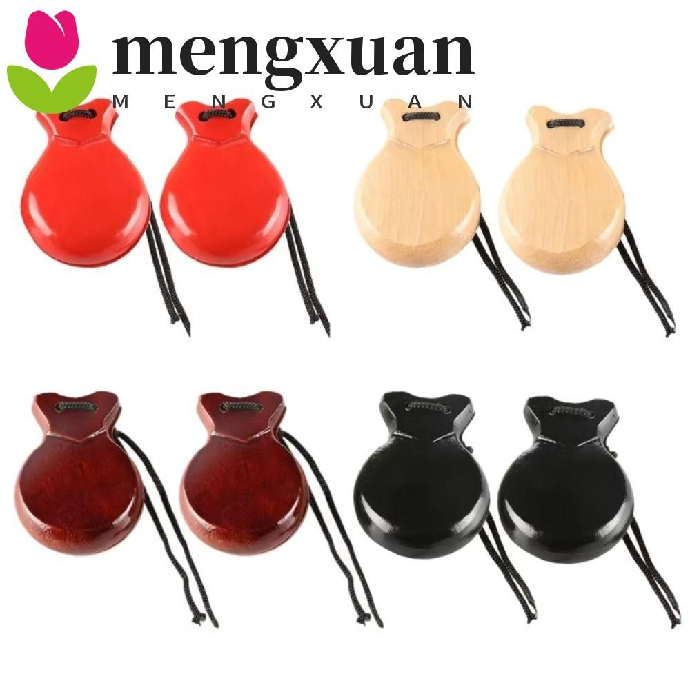 MENGXUAN西班牙響板,木製的傳統的佛朗明哥舞蹈響板,梆子專業表演者拋光邊緣手響板打擊樂器