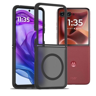 《台灣》韓國magsafe一體磁吸無線充 摩托羅拉MOTO Razr 70 60 50 40 Ultra 透色防摔手機殼