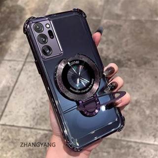 SAMSUNG 三星 NOTE 20 超透明手機殼加厚電鍍蓋矽膠防震手機殼 CCCCA9