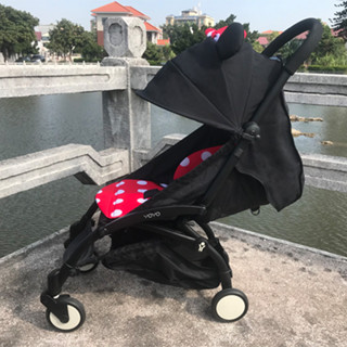 【優可萌】yoyo yoya 嬰兒車配件 嬰兒推車遮陽頂棚坐布墊子鐵絲寶寶棉墊通用