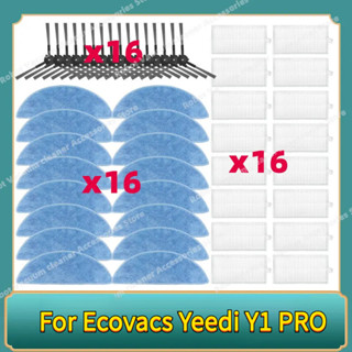 相容 Ecovacs Yeedi Y1 Pro 機器人吸塵器邊刷 Hepa 過濾器拖把布配件更換零件