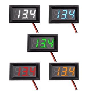 防水電壓表 DC 4.5-30V 防水高爾夫球車數字電壓表 12V 24V LED 電池監視器,適用於汽車船摩托車