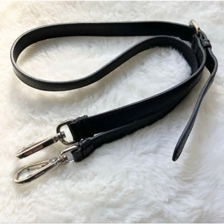PRADA 肩揹包 帶子 Saffiano皮革 黑色 日本直送 二手