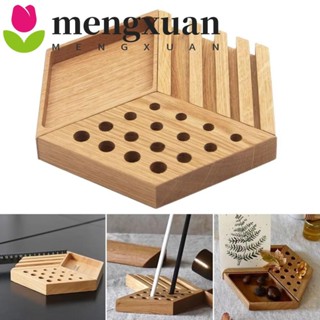 MENGXUAN木製桌面裝飾盒,可拆卸靈活的化妝品收納盒,多用途節省空間固定式收納架辦公桌