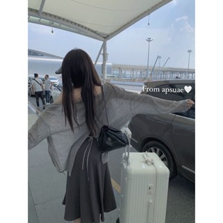 現貨.短版襯衫 韓版綁帶設計防曬衣女長袖夏季冰絲小罩衫無袖上衣薄款中長款針織外套 透膚上衣 雪紡女生韓版上衣 棉麻襯衫