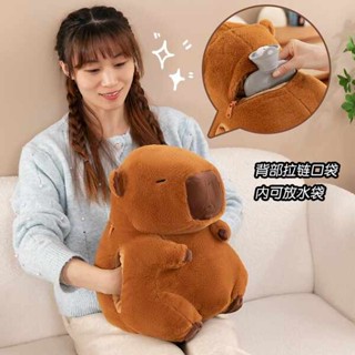 暖手枕 暖手抱枕 暖手 可愛抱枕 抱枕套 暖手寶 保暖手套 抱枕 貓爪暖手寶 卡皮巴拉暖手抱枕水豚插手毛絨公仔冬季手捂暖