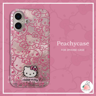 卡哇伊線條Hello Kitty美樂蒂手機殼相容iPhone 16 15 14 13 Pro Max IMD防震保護套