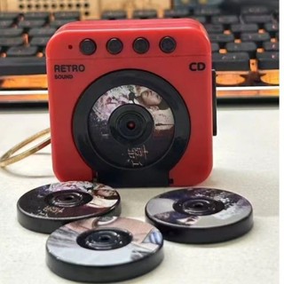 迷你 CD 播放器鑰匙扣復古盒式磁帶音樂盒可錄製