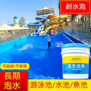 魚池專用防水塗料 長期泡水 衛生間魚缸 飲用水池防漏 養殖場 景觀池防水膠 補漏材料 防水漆 樓頂平房游泳池防水補漏王