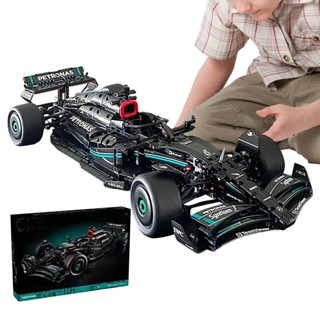Mercedes-AMG F1 賽車模型建築玩具套裝逼真設計 PETRONAS F1 W14 賽車模型用於家居裝飾車庫展